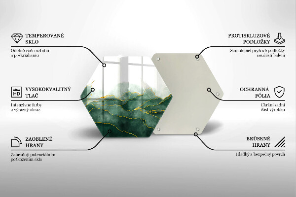 Skleněná krájecí deska Abstraktní příroda