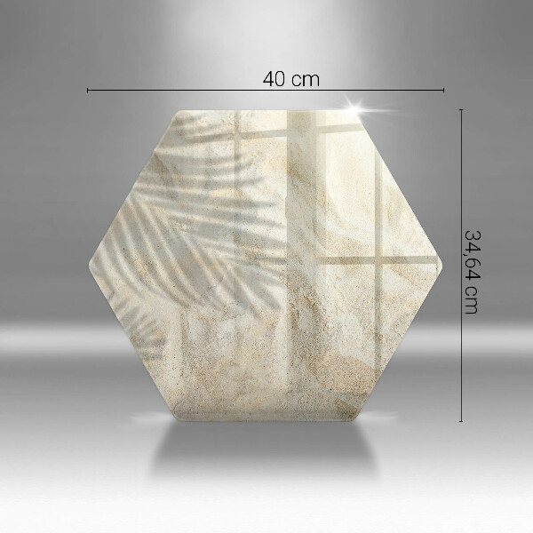 Skleněná krájecí deska Palmové listy a písek