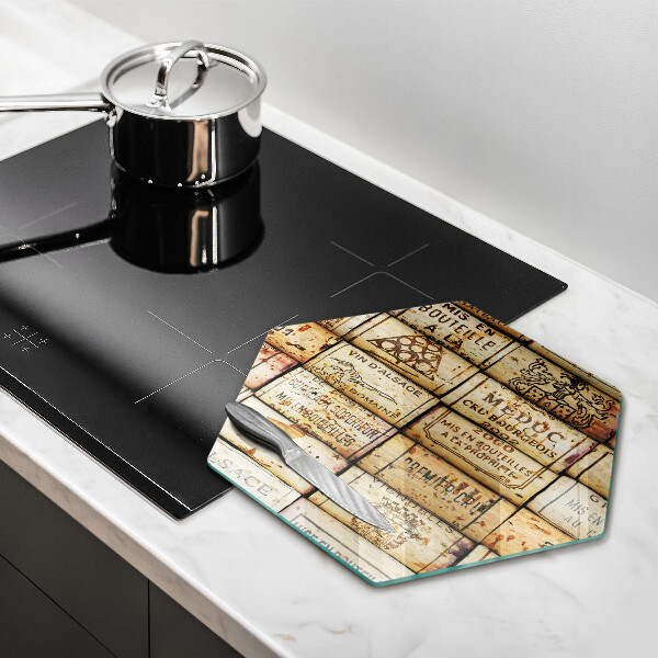 Skleněná deska do kuchyně Staré zátky od vína