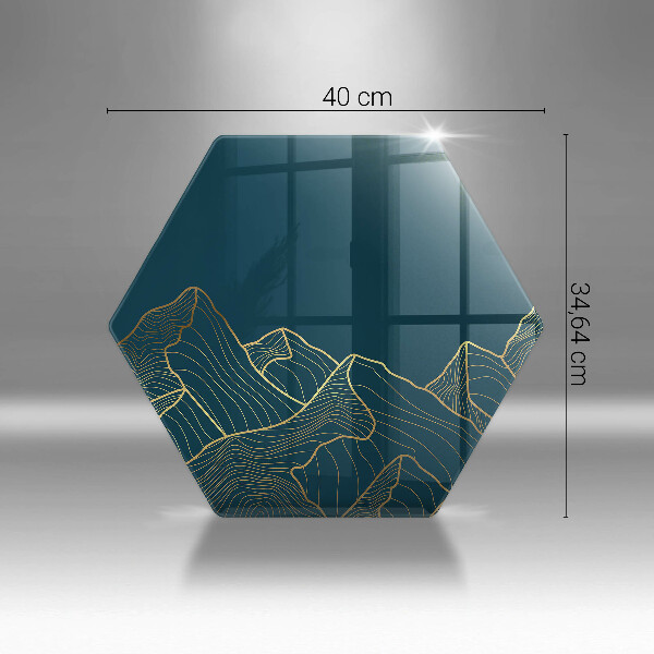 Skleněná krájecí deska Abstraktní hory