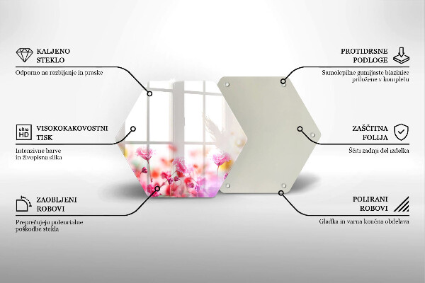 Skleněná krájecí deska Květinová louka