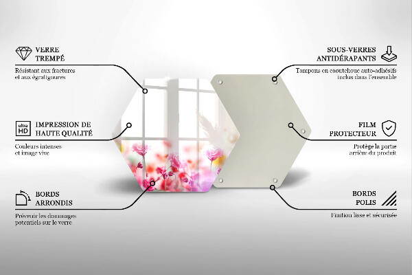 Skleněná krájecí deska Květinová louka