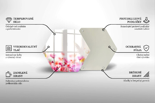 Skleněná krájecí deska Květinová louka