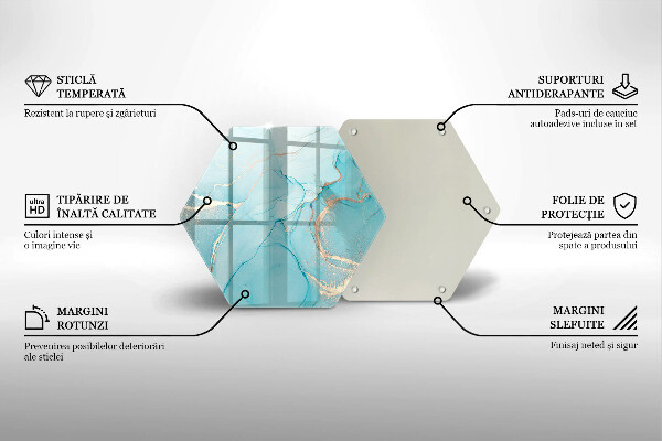 Skleněná krájecí deska Kamenná abstrakce