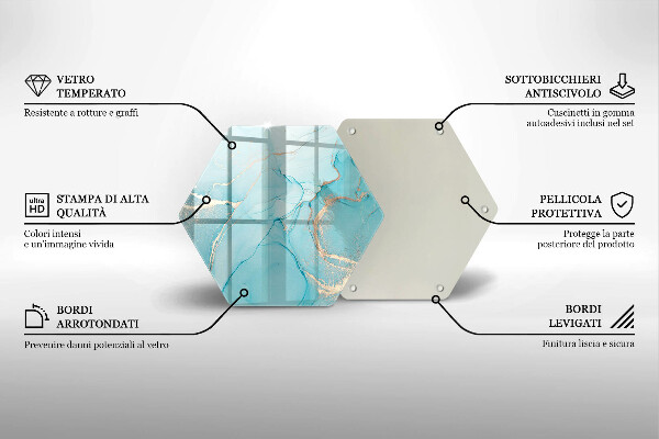 Skleněná krájecí deska Kamenná abstrakce