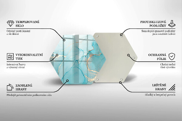 Skleněná krájecí deska Kamenná abstrakce