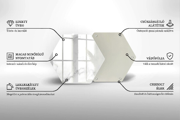 Skleněná krájecí deska Moderní mramor