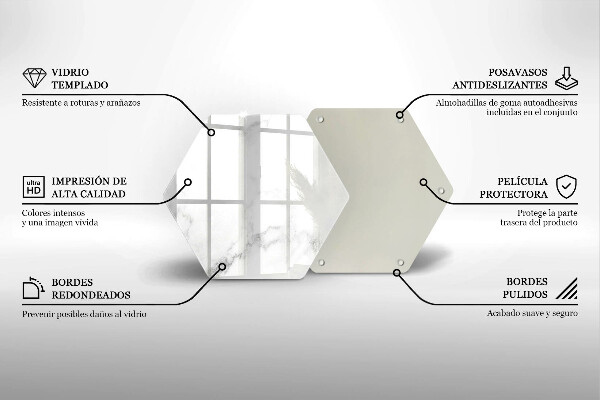 Skleněná krájecí deska Moderní mramor