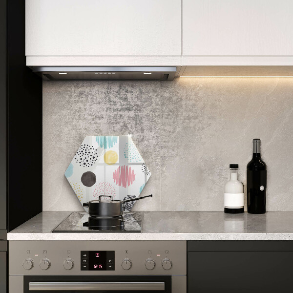 Skleněná krájecí deska Malované tvary