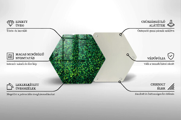 Skleněná krájecí deska Rostlina s malými listy