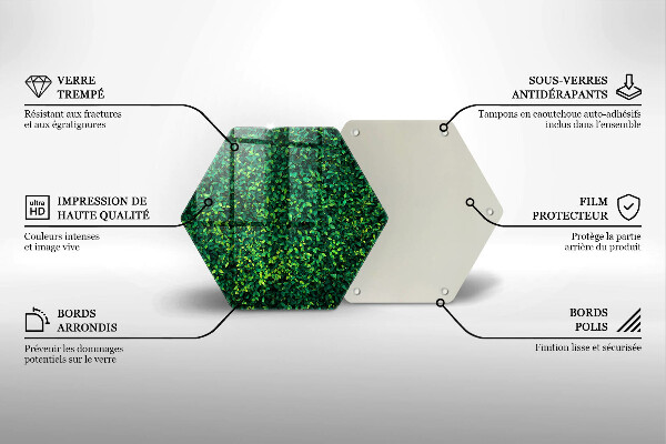Skleněná krájecí deska Rostlina s malými listy