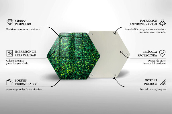 Skleněná krájecí deska Rostlina s malými listy