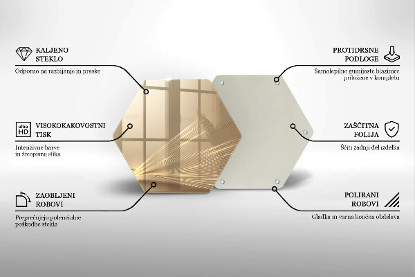 Skleněná krájecí deska Moderní abstrakce