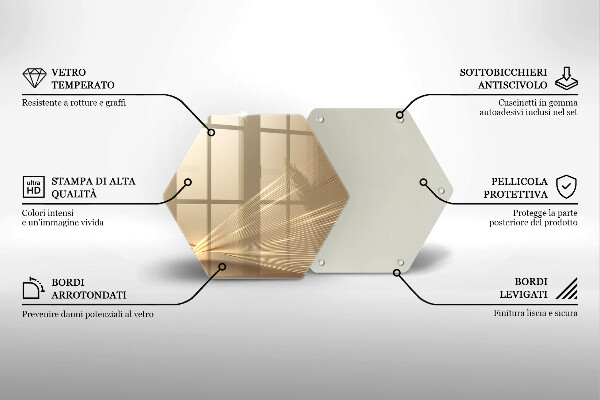 Skleněná krájecí deska Moderní abstrakce