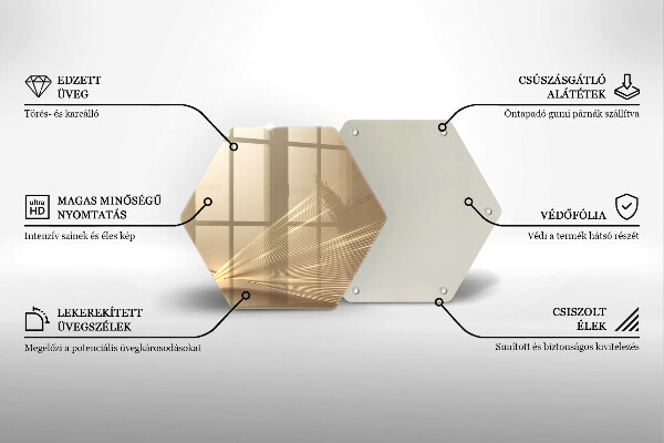 Skleněná krájecí deska Moderní abstrakce