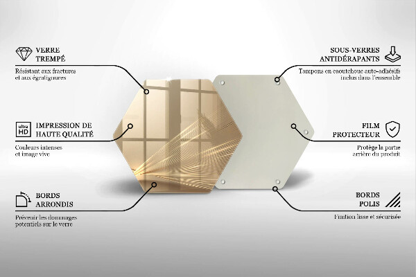 Skleněná krájecí deska Moderní abstrakce