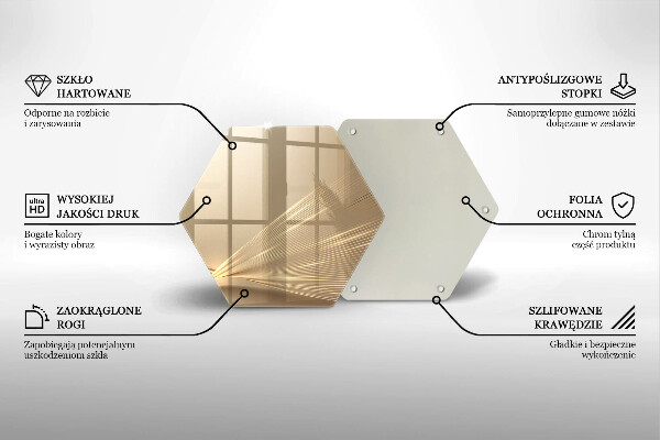 Skleněná krájecí deska Moderní abstrakce