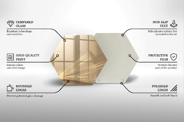 Skleněná krájecí deska Moderní abstrakce