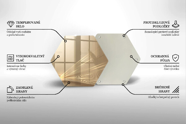 Skleněná krájecí deska Moderní abstrakce