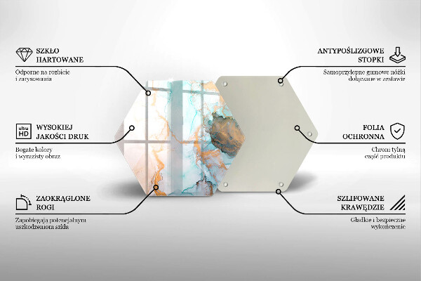 Skleněná krájecí deska Mramorová abstrakce