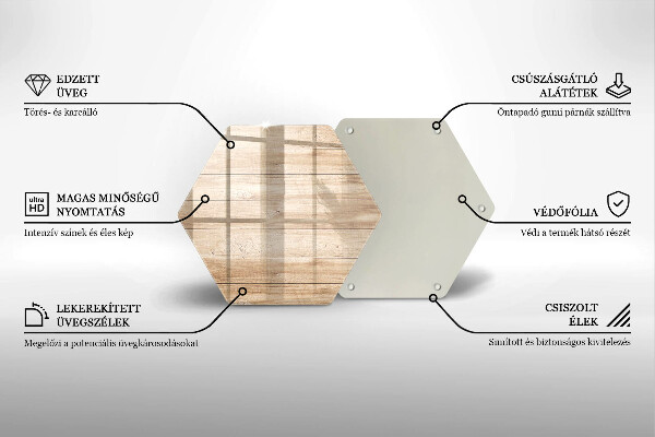 Skleněná krájecí deska Dřevěná prkna