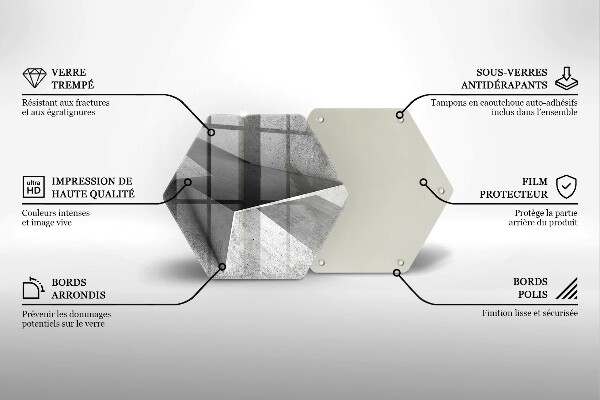 Skleněná krájecí deska Konkrétní abstrakce