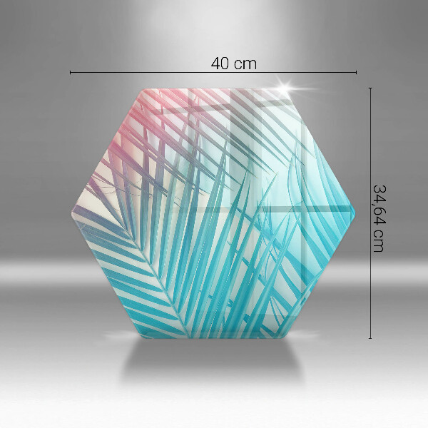 Skleněná krájecí deska Pastelové listy