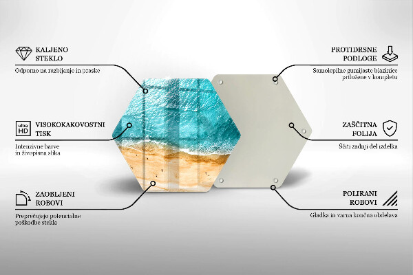 Skleněná krájecí deska Pláž pobřeží a moře