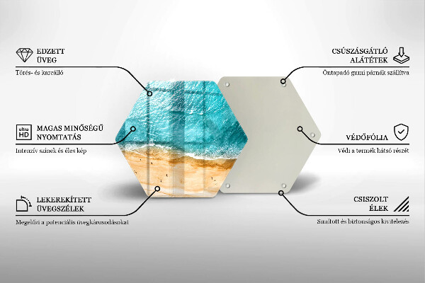 Skleněná krájecí deska Pláž pobřeží a moře