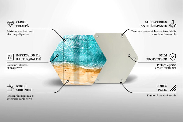 Skleněná krájecí deska Pláž pobřeží a moře