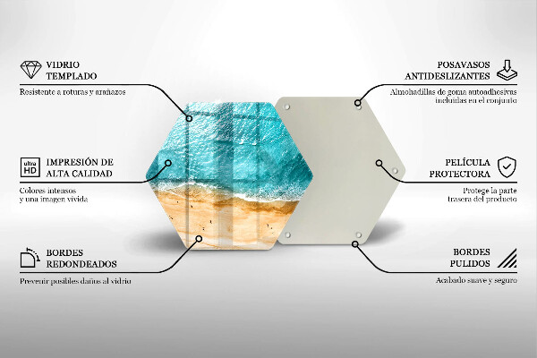 Skleněná krájecí deska Pláž pobřeží a moře