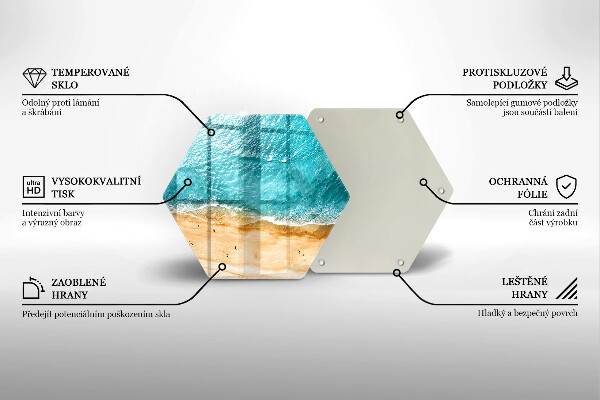 Skleněná krájecí deska Pláž pobřeží a moře