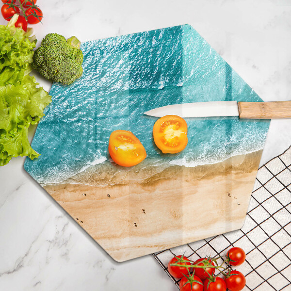 Skleněná krájecí deska Pláž pobřeží a moře