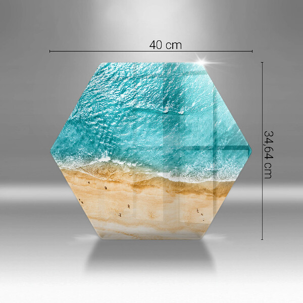Skleněná krájecí deska Pláž pobřeží a moře