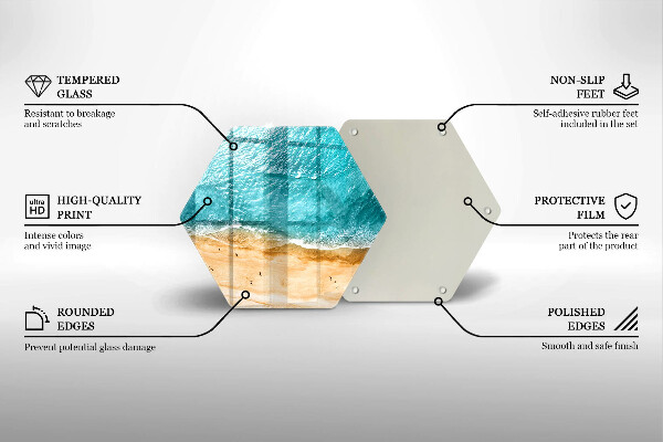 Skleněná krájecí deska Pláž pobřeží a moře