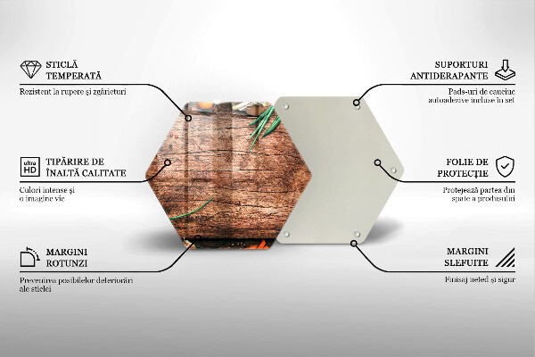 Skleněná krájecí deska Dřevěné kuchyňské prkénko