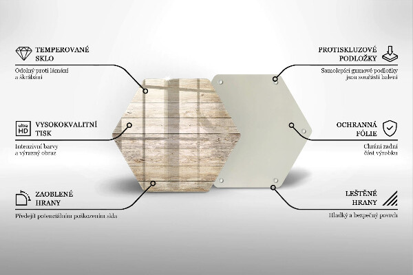 Skleněná krájecí deska Dřevěná prkna