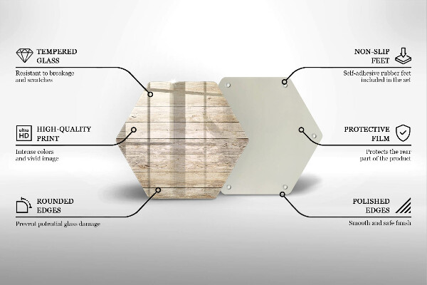 Skleněná krájecí deska Dřevěná prkna