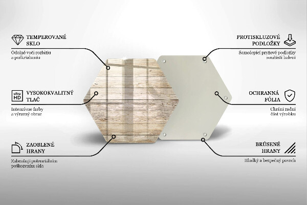 Skleněná krájecí deska Dřevěná prkna