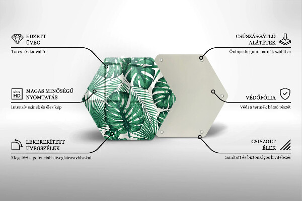 Skleněná krájecí deska Monstera odchází