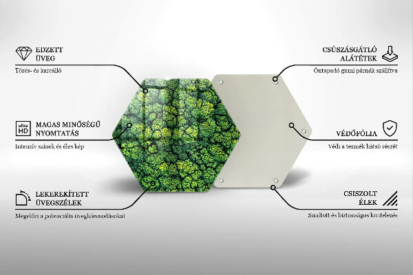 Skleněná krájecí deska Přírodní mechová rostlina