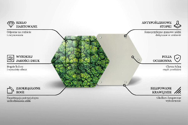Skleněná krájecí deska Přírodní mechová rostlina