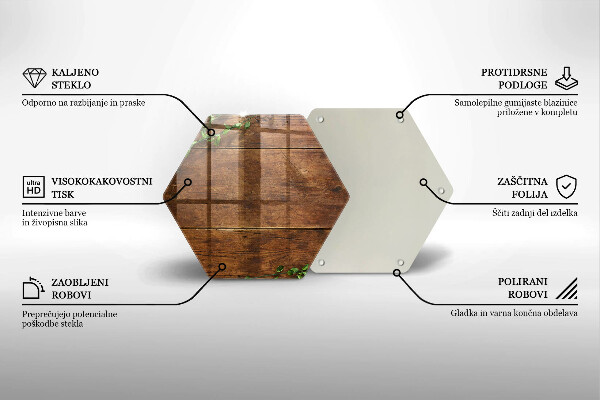 Skleněná deska do kuchyně Dřevěné desky a listy