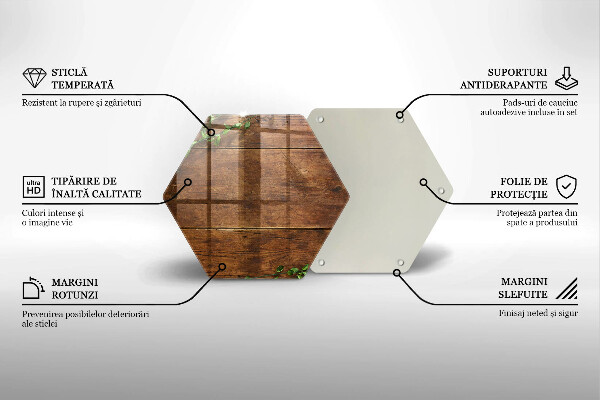 Skleněná deska do kuchyně Dřevěné desky a listy