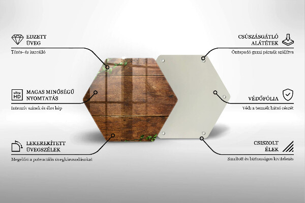 Skleněná deska do kuchyně Dřevěné desky a listy