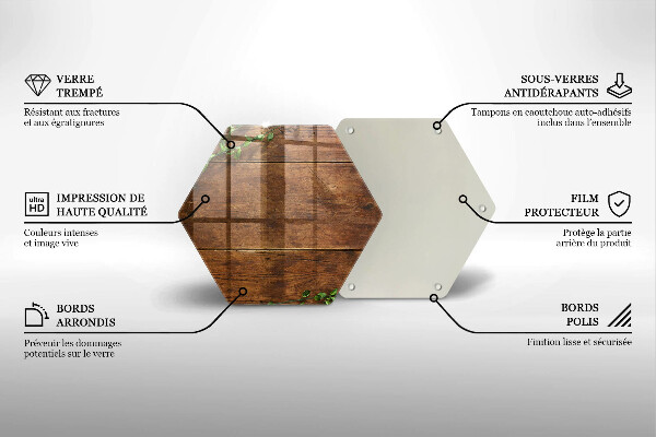 Skleněná deska do kuchyně Dřevěné desky a listy