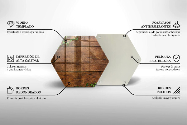 Skleněná deska do kuchyně Dřevěné desky a listy