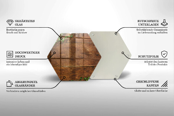 Skleněná deska do kuchyně Dřevěné desky a listy