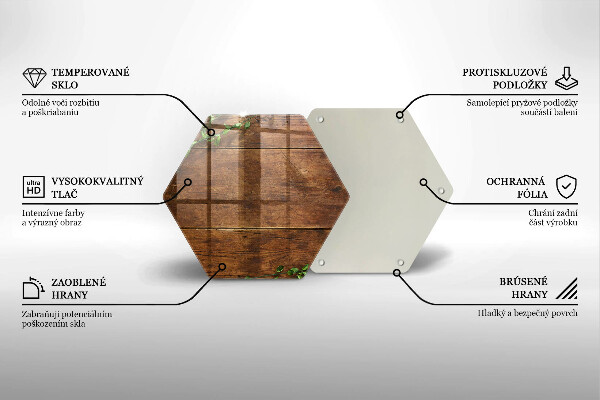 Skleněná deska do kuchyně Dřevěné desky a listy