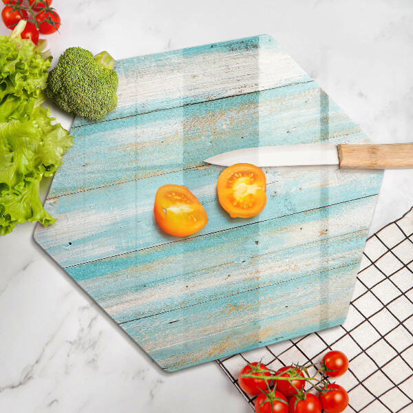 Skleněná deska do kuchyně Vintage dřevěné desky